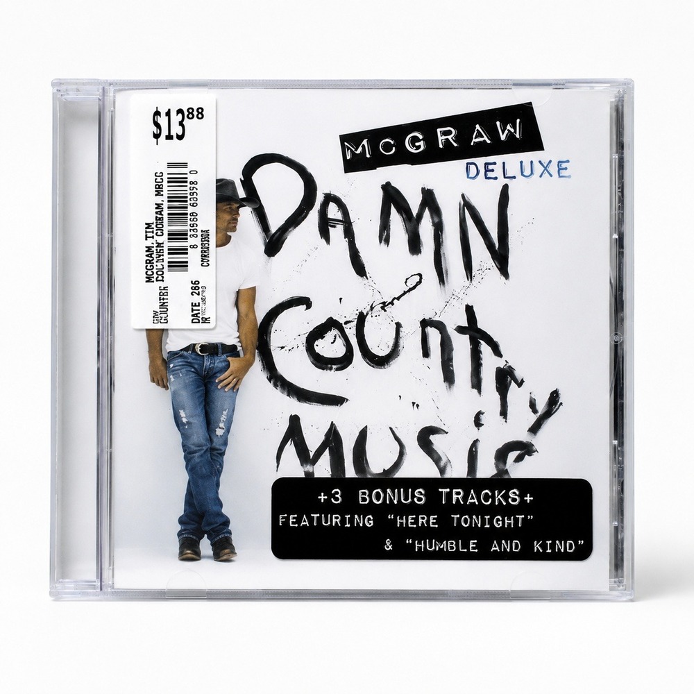 Tim McGraw Damn Country Music Deluxe CD 2015 +3 Bonus Tracks New Sealed